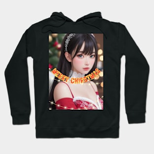 Merry Christmas Anime Girl Cosplay Xmas Cute Christmas Girl Hoodie